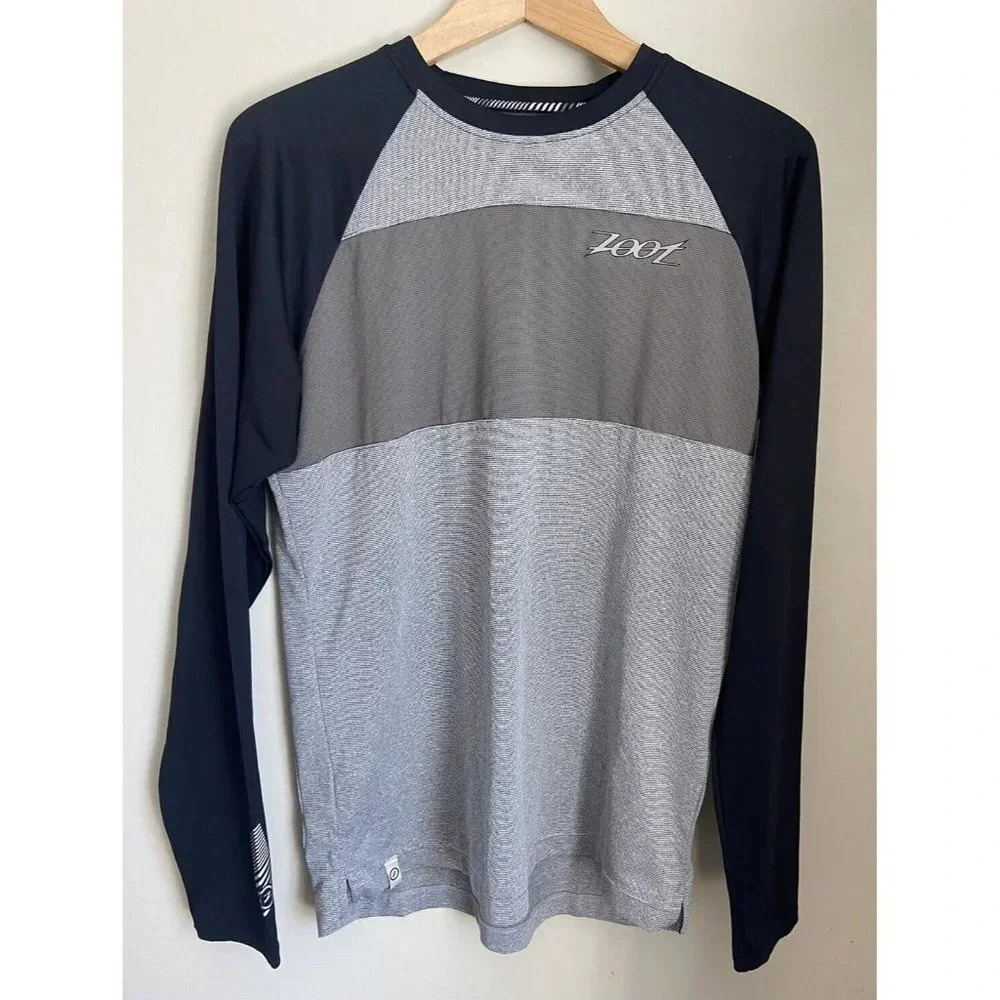 Zoot Shirt Long Sleeve Athletic Pocket Gray Glack Medium M